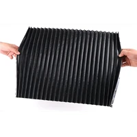 practical cnc machine black rubber accordion pleats shield cover milling machine part suitable for 3 4 400x600mm