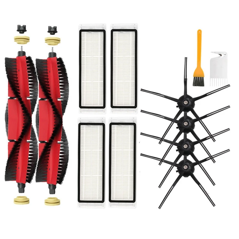 

Запчасти для пылесоса Xiaomi Roborock S6 MaxV, насадка на основную и боковую щетки, фильтр НЕРА, насадка на швабру, все комплекты