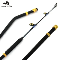 orjd 100130lbs deep sea boat fishing rod 21 swivel tip guide game rod trolling fishing rods straight and bent butt boat rod