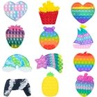 Пуш-попит Пузырьковые сенсорные игрушки-антистресс популярные новые настольные игрушки для снятия стресса для взрослых антистрессовые мягкие сжимаемые игрушки