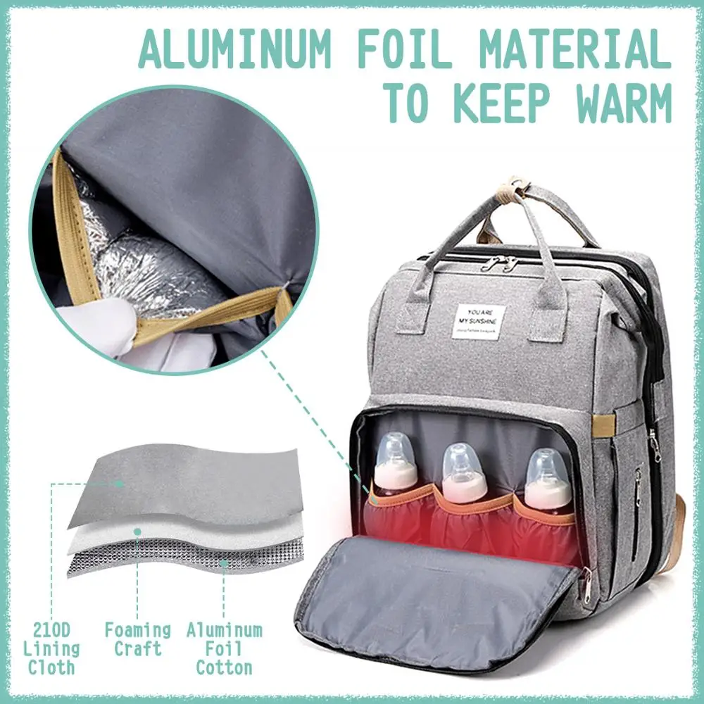 Сумка для мам многофункциональная портативная складная большой рюкзак