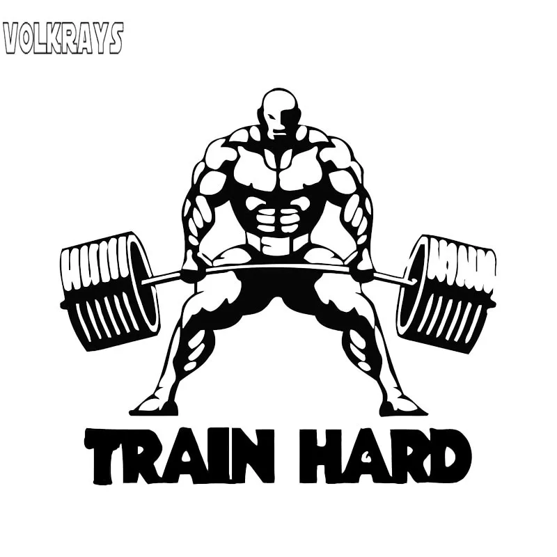 Интересная Автомобильная наклейка Volkrays аксессуары для фитнеса тренировок