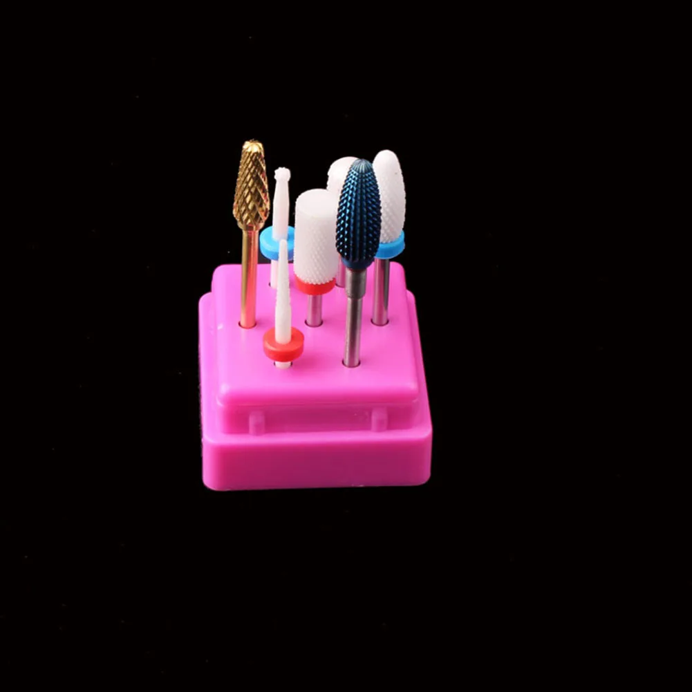 Контейнер акриловый прозрачный с 7 отверстиями для демонстрации сверл и