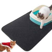 pet cat litter mat double layer litter cat bed pads trapping pets litter box bed waterproof litter pad for cats house clean mat