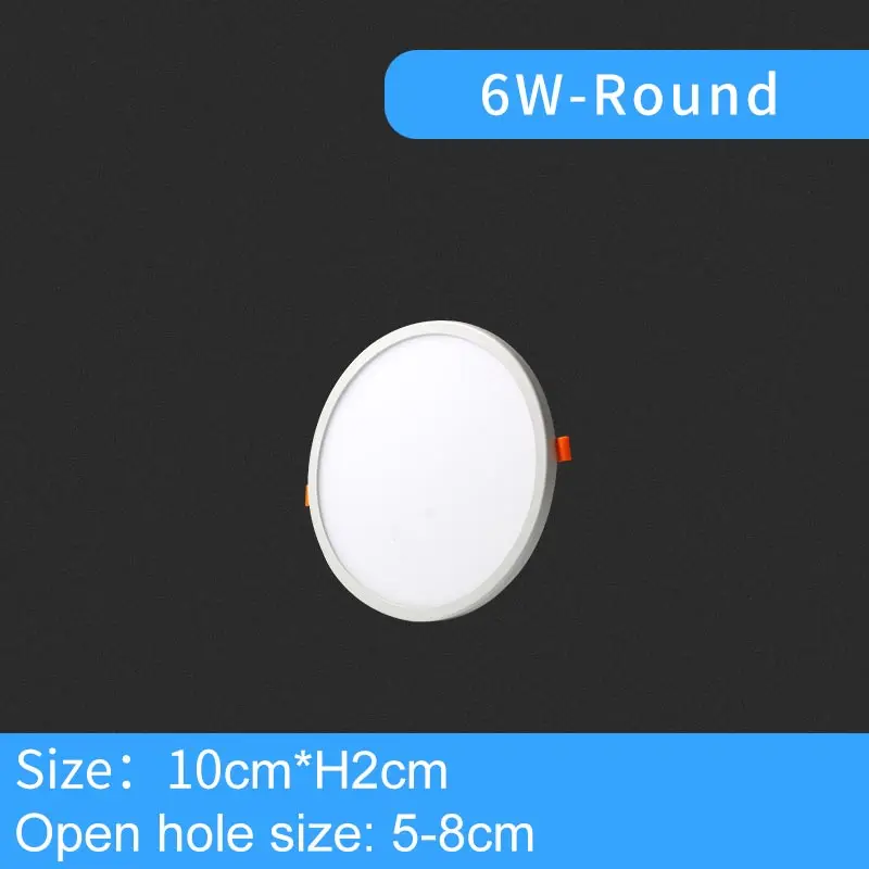 

Светодиодный потолочный светильник LVL ультратонкий алюминиевый 6Вт 8Вт 15Вт 20Вт 220В