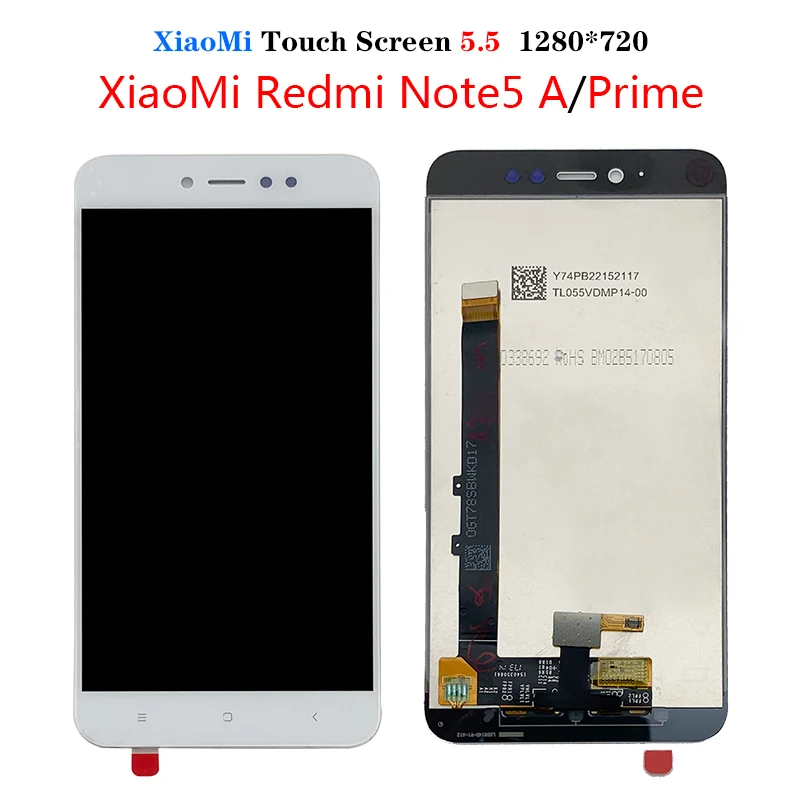 ЖК-дисплей и дигитайзер сенсорного экрана в сборе для Xiaomi Redmi Note 5A MDG6 / Prime MDG6S Y1 Lite |