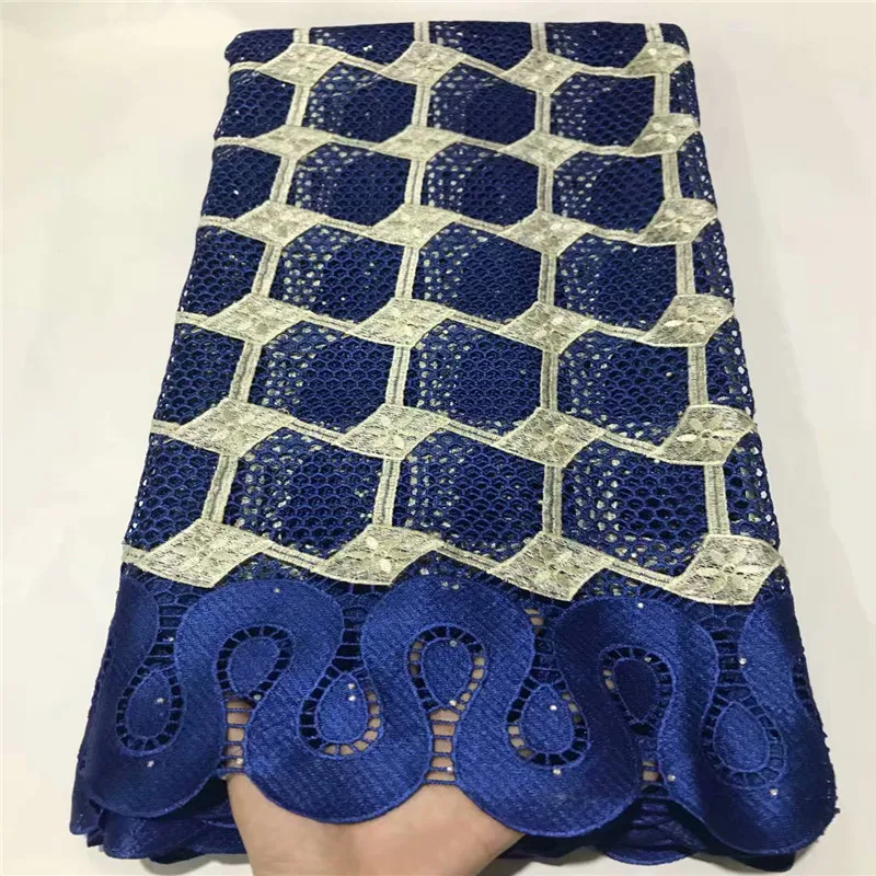 

Высококачественный Африканский гипюровый шнур, кружевная ткань, новейший нигерийский французский сетевой шнур, кружевная ткань с камнями ...