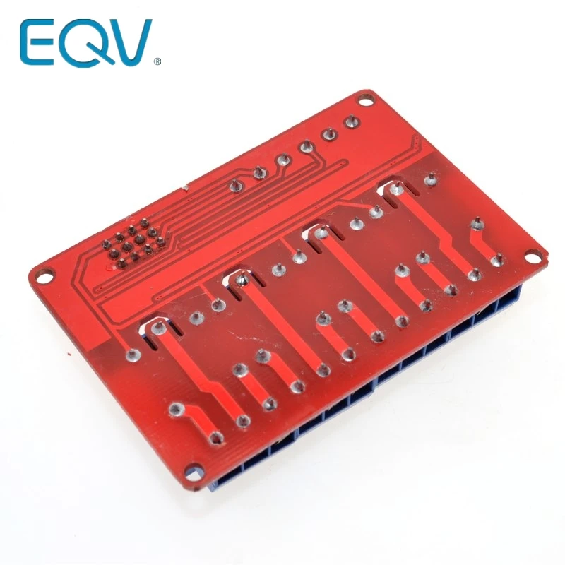 24V 4 Channel Relay Module with Optocoupler Isolation Supports High and Low Trigger voltage 5V 9 12V | Электронные компоненты и