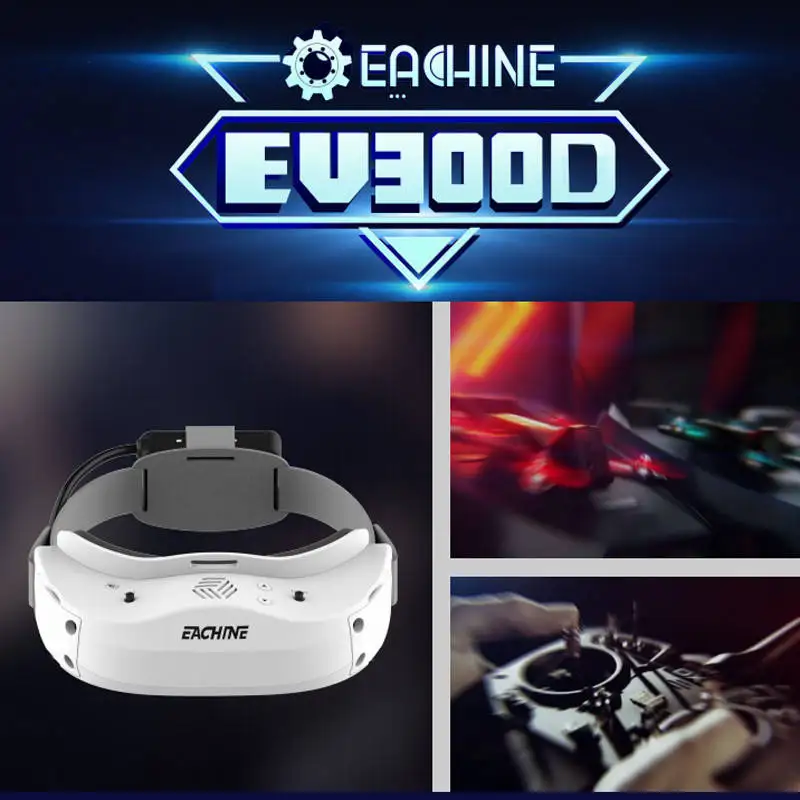 Eachine EV300D FPV очки 1280*960 5 8G 72CH двойное реальное разнообразие совместимые со