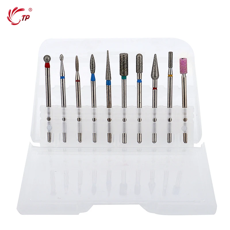 Набор Алмазных фрез для ногтей TP 1 электрическая фреза вращающиеся пилки