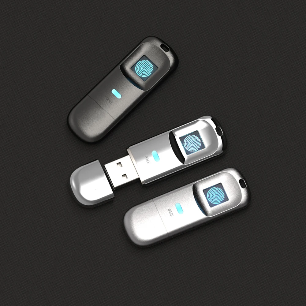 

USB2.0 Fingerprint Code Accurate Identificaiotn Privacy Management U Disk 32G/64G/128G key usb fingerprint Flash