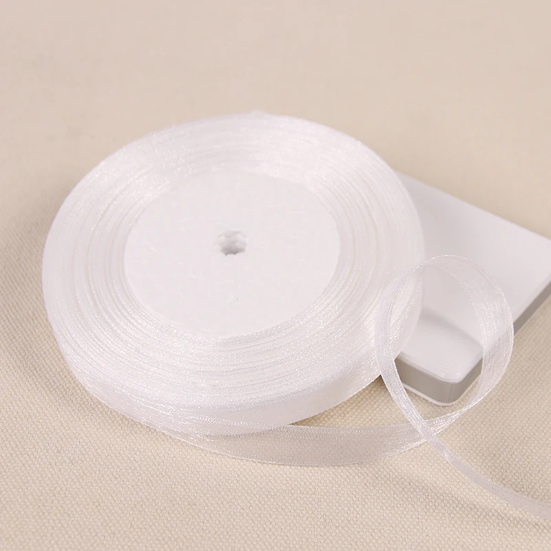 45 метров/рулон 12 мм шифоновые ленты из органзы для украшения свадьбы дня рождения