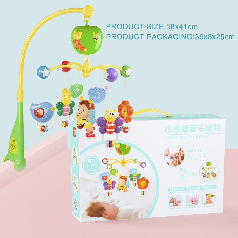 

baby bed bell 0-1 year old baby toys sleepy music bed bell baby educational music rotating bell bedside bell kids toys baby toys