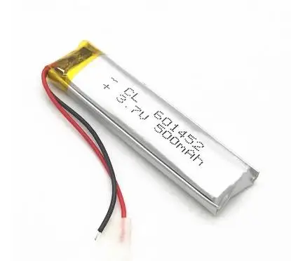 3,7 V 601452 061452 500mah с защитной платой, используется для bluetooth MP3, MP4 литиевая батарея
