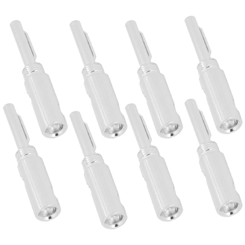 

8 шт./лот посеребренный Банановый штекер, банановый адаптер, серебряные банановые штекеры