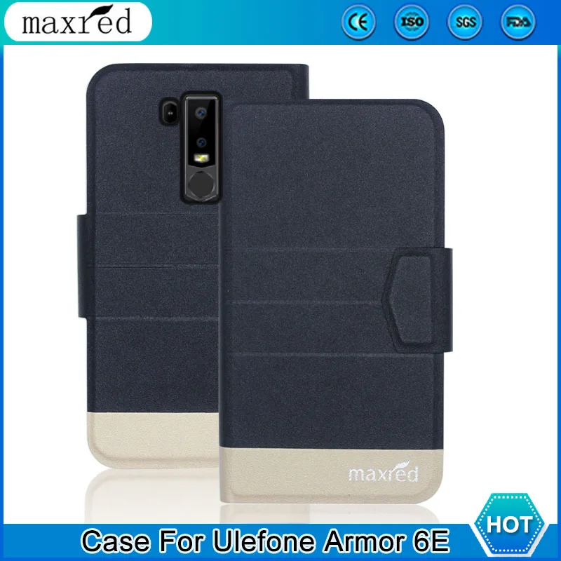 Роскошный! Чехол Ulefone Armor 6E 5 цветов высококачественный кожаный чехол книжка с