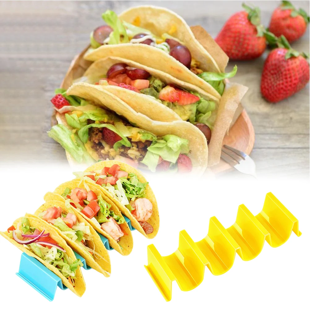 Цветной пластиковый держатель Taco Shell подставка Protector для еды кухонные изделия