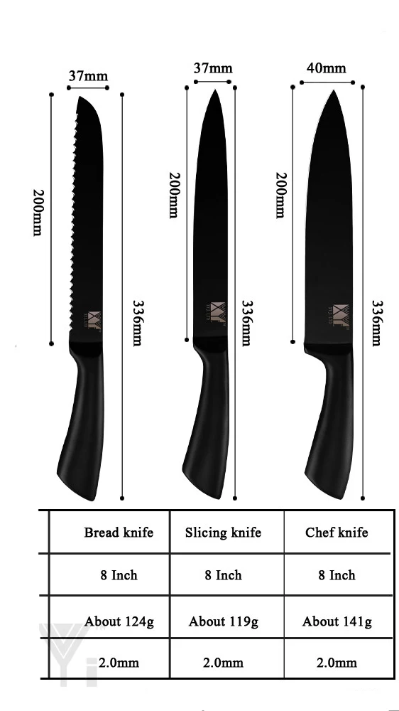 XYj набор ножей из нержавеющей стали для суши филе лосося кухонные ножи шеф повара