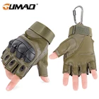Перчатки тактические унисекс, военные митенки без пальцев для пейнтбола, страйкбола, езды на велосипеде, походов
