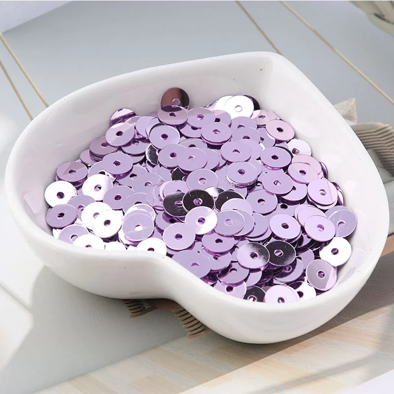 Плоские круглые пайетки из ПВХ 10 цветов 2 6 мм|Блестки| |