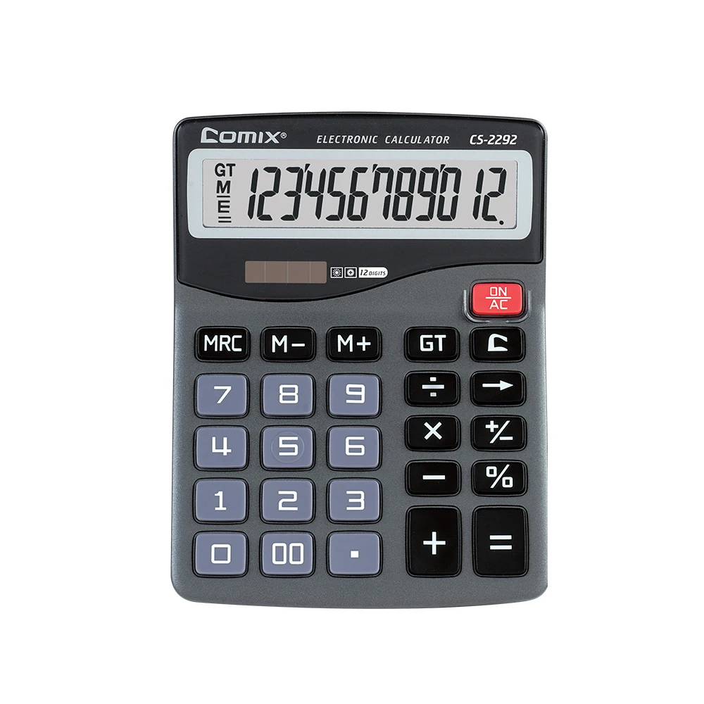 Электронный калькулятор Comix с двойной функцией подачи звука большой Настольный 12