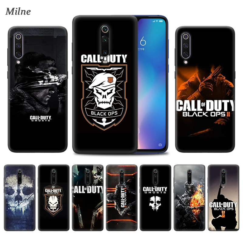 Классный чехол Call of Duty для Xiaomi черный из ТПУ телефона Mi 9T 10 9 Pro A3 X2 F2 7 7A K30 Zoom