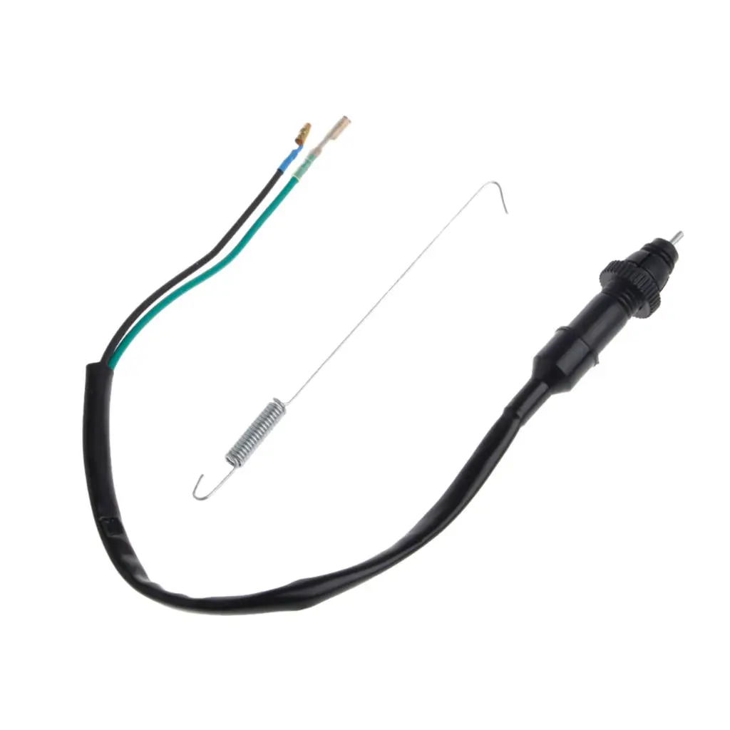 

1 комплект, черная проволока и пружина для переключателя стоп-сигнала мотоцикла, велосипеда-внедорожника, квадроцикла