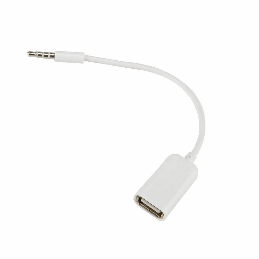 Аудиоразъем Jack 3 5 AUX для USB 2 0 конвертер usb кабель шнур автомобильного MP3 динамика u