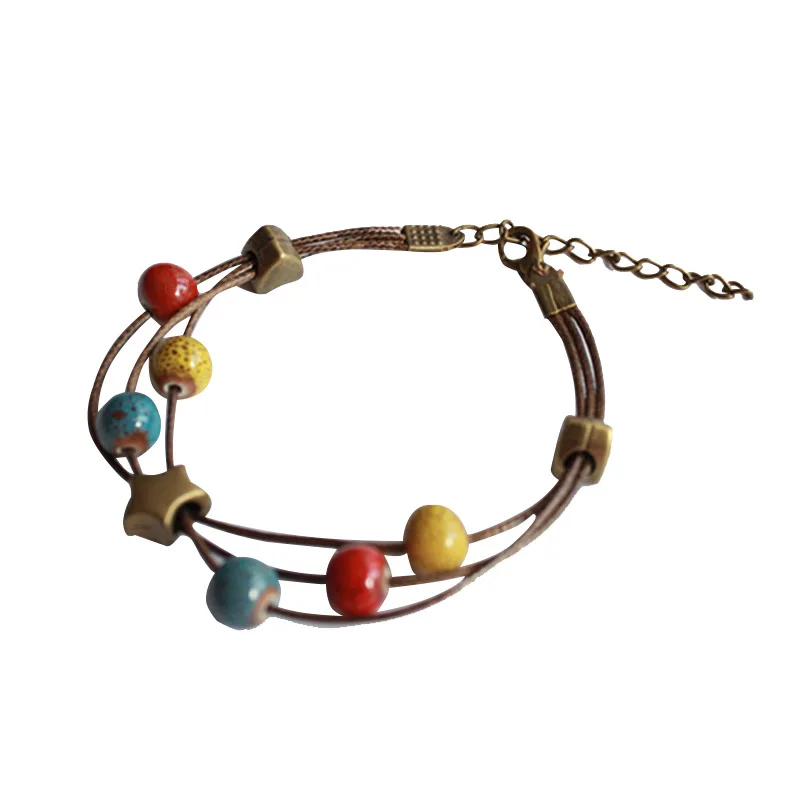 Женские керамические браслеты ручной работы сделай сам художественный ретро