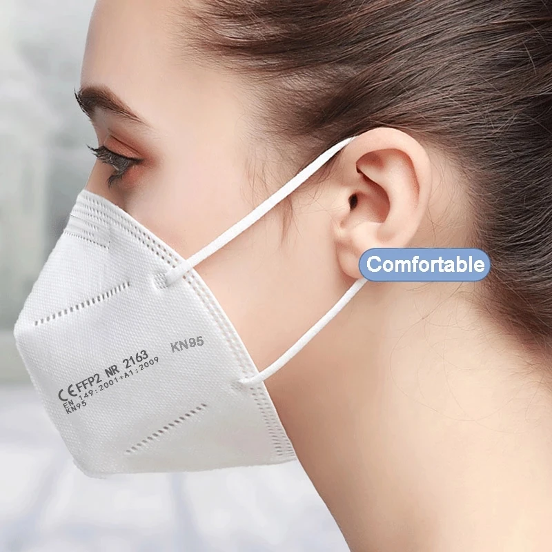 10-100 Pcs KN95 Masks Dust Face Protective Mask Mouth 5 Layers Filter masque Reusable Anti Flu FFP2 Mascarillas maske | Безопасность и