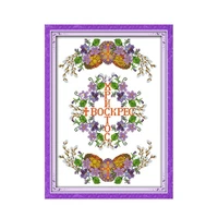 cross stitch kits easter wreath egg patterns counted printed canva 11ct 14ct stamped cross stitch kit embroidery needlework sets