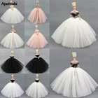 Свадебное платье для кукол Барби, черно-белое, 1 шт.