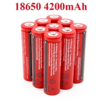 18650 battery rechargeable lithium 4200mah 3 7v li ion batteries for flashlight torch gtl evrefire batteries rechargeable