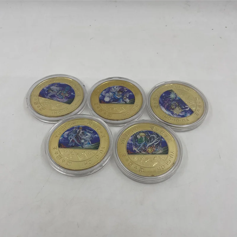 Набор позолоченных юбилейных монет в японском стиле аниме держатель для