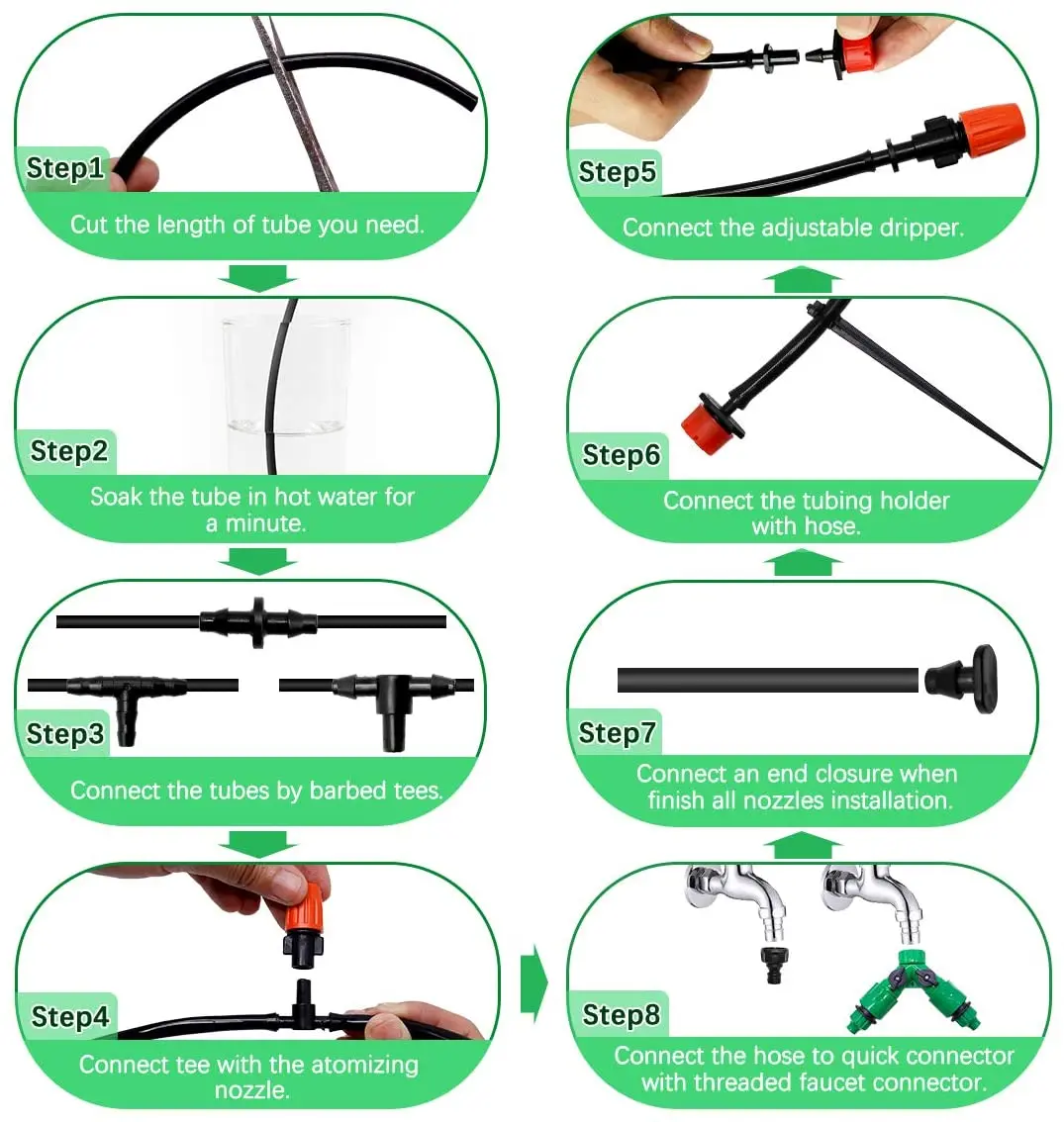 

30M Garden Automatic Irrigation Kit Watering Kit Drip Irrigation System Watering Irrigation Garden Irrigation Controller