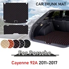 Для Porsche Cayenne 92A 2011-2017, шасси E2, напольная подкладка для багажника, Задняя подкладка для ботинка, коврик для автомобиля, подкладка для багажника, отделение