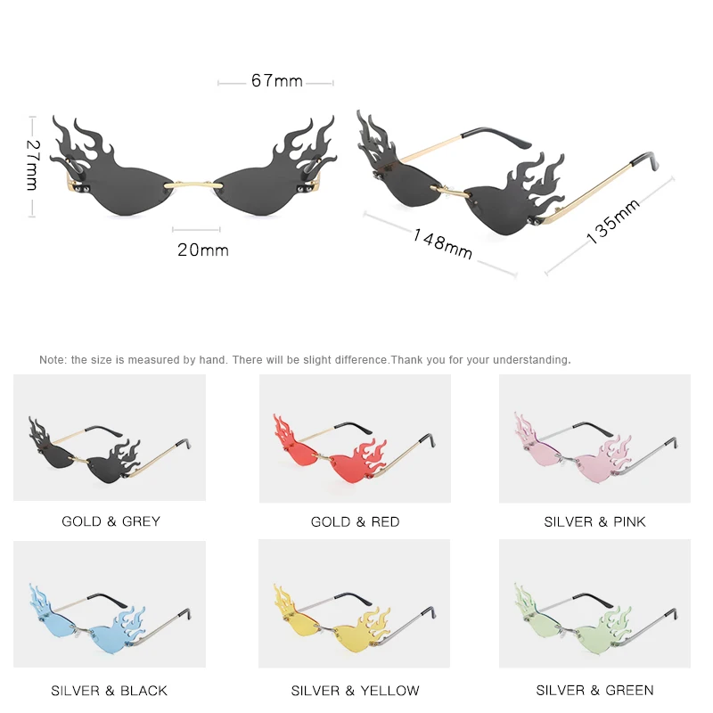 Новые солнечные очки с огненным пламенем женские и мужские солнцезащитные без