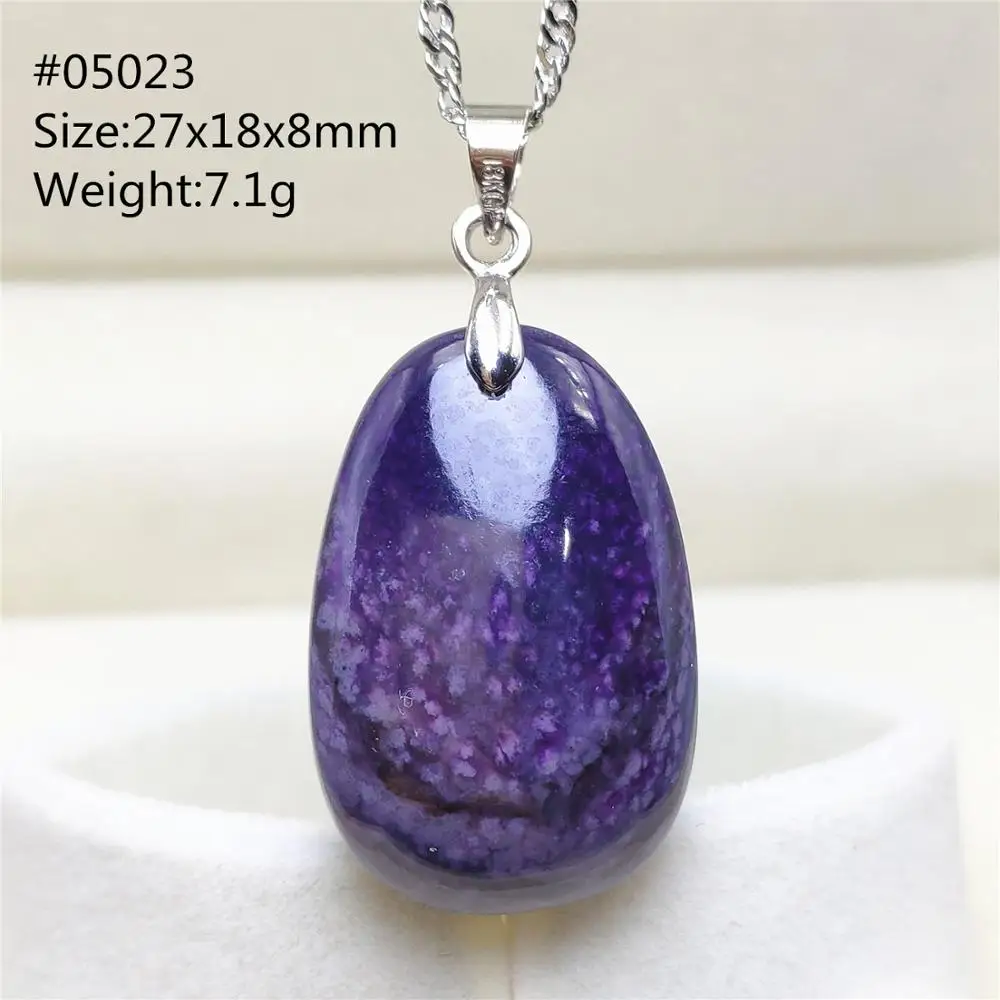 Подлинная натуральная фиолетовый сугилит для женщин и мужчин Helaling подвеска в