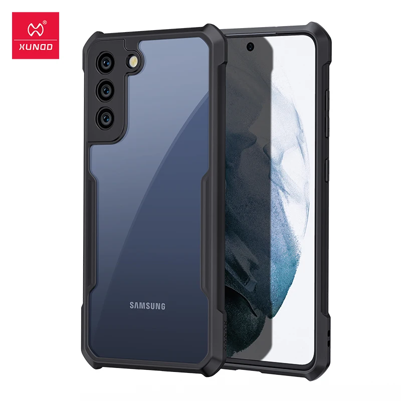 

For Samsung S20 FE Case Xundd Luxury Airbags Shockproof Bumper Clear Cover for Samsung S21 FE 5G Black