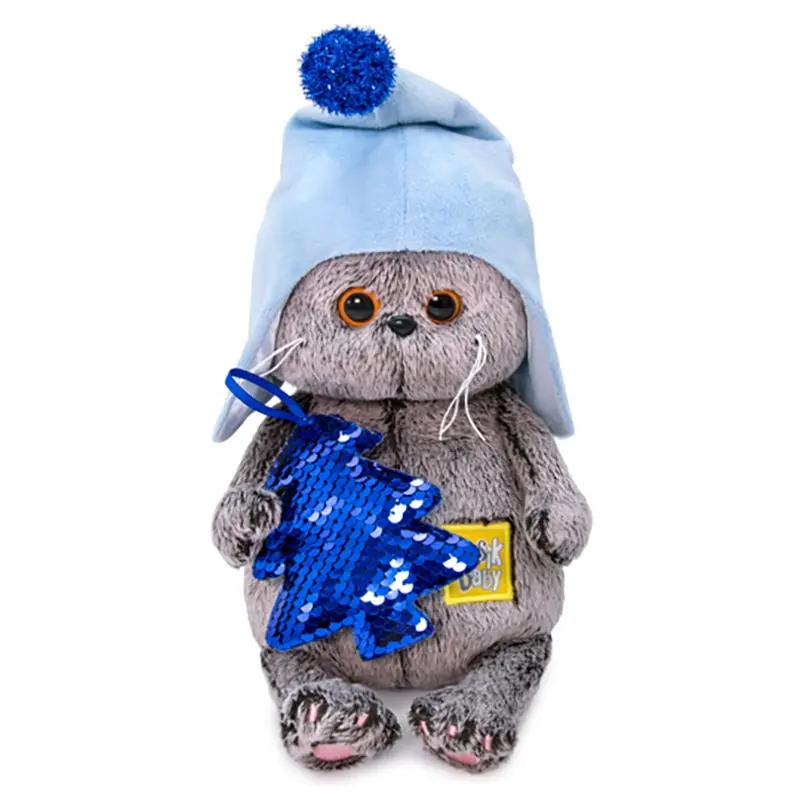 Басик BASIK BABY BUDI BASA с ёлочкой 20 см мягкая игрушка игра подарок сюрприз плюш в