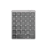 aluminum alloy 28 keys bluetooth wireless numeric keypad with more function keys 140mah mini numpad for accounting tasks