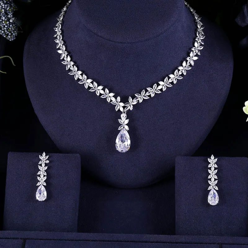 JaneKelly Роскошные Искрящиеся блестящие кубические серьги подвески с Цирконом