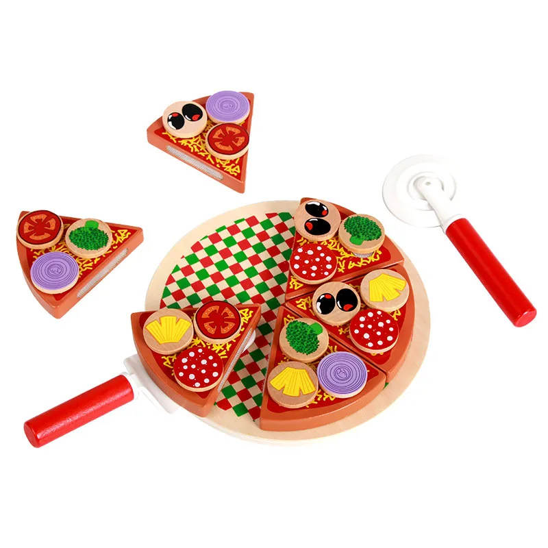 

Деревянные игрушки для пиццы, искусственная посуда для приготовления еды, Детская кухня, игрушка для ролевых игр, фрукты, овощи с посудой, по...