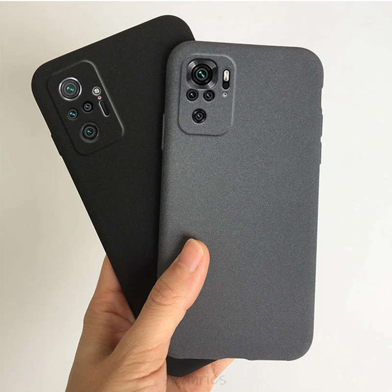 ultra thin sandstone matte phone case on for xiaomi redmi note 10 pro max 10s redmi note 10 5g soft tpu back covers coque capa free global shipping