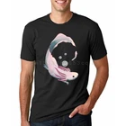 Высококачественная летняя крутая Мужская футболка, удобная мужская футболка, забавные мужские топы, Мужская футболка