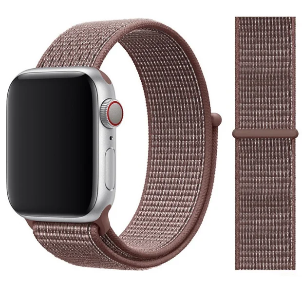 20 Smoke purple Ремешок для apple watch 5 44 мм 40 мм 42 мм 38 мм iwatch Series 3 2 1 нейлоновый спортивный ремешок для часов Браслет apple watch 5 4 band - Цвет ремешка: 20 Smoke purple