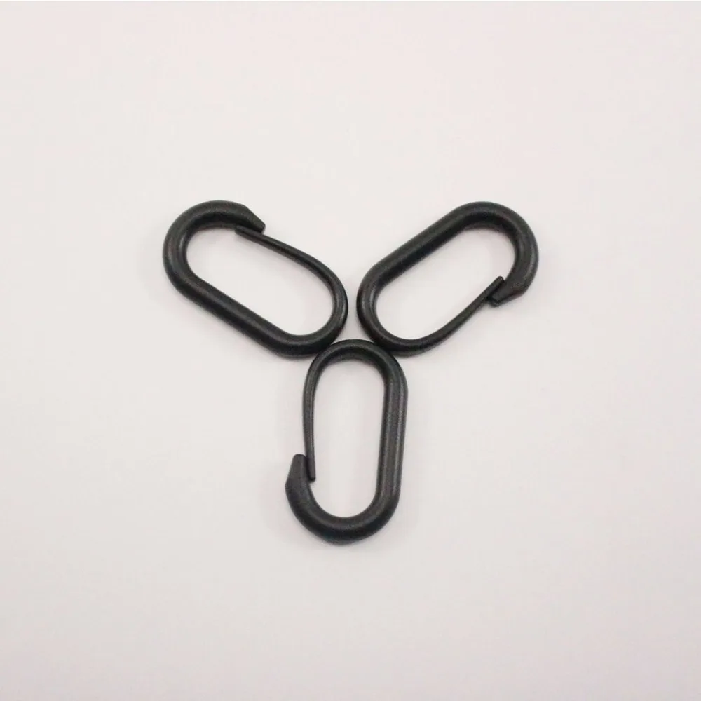 D-образный карабин для скалолазания пластиковый крюк зажим ключей портативный