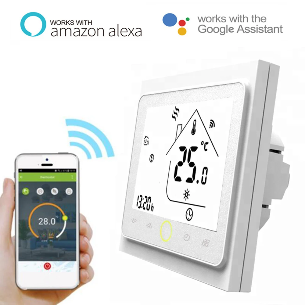 

Умный термостат для системы теплого пола, с Wi-Fi