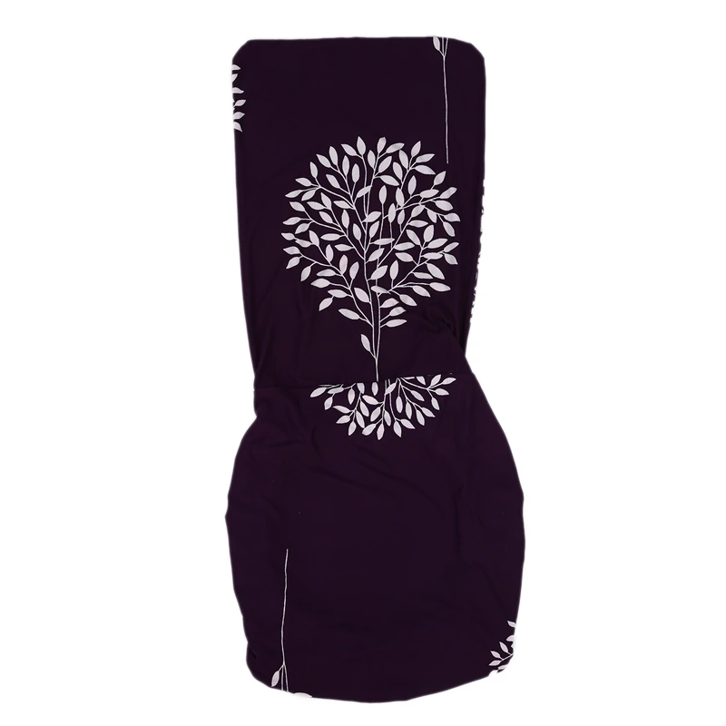 Съемный чехол для стула с принтом лавальный защитный столовой фиолетовый | Дом и