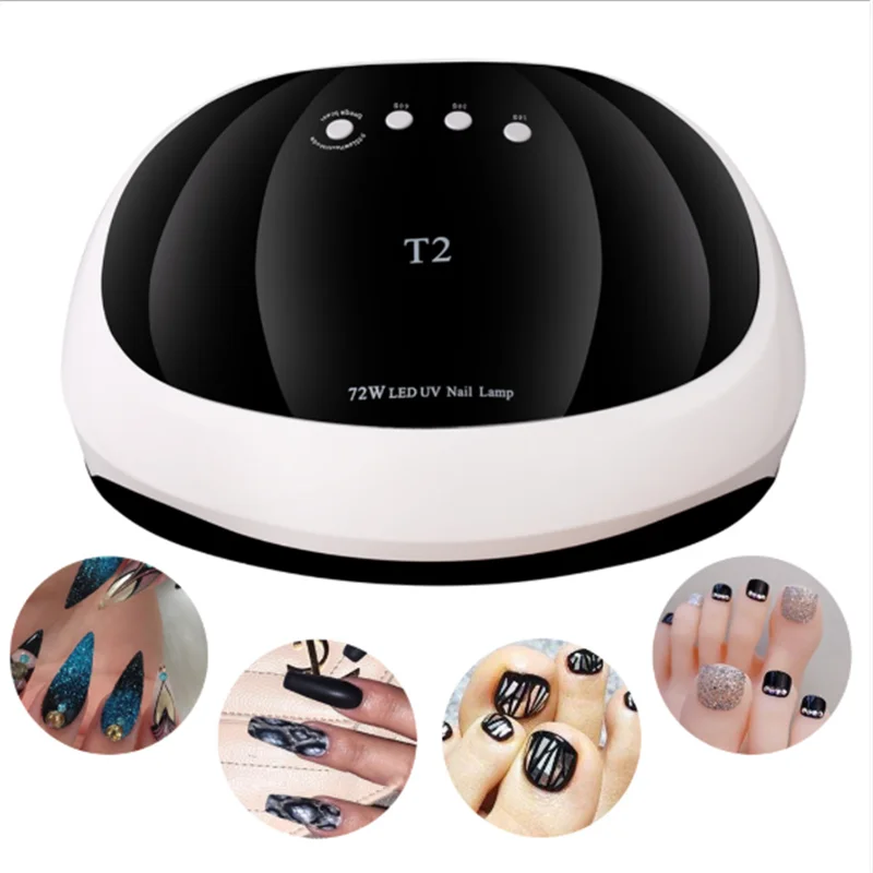 

72W Smart Phototherapy Nail Machine Multi-file Timing Painless Mode 36 LED Lamp Beads Dual Light Source Nail Tool